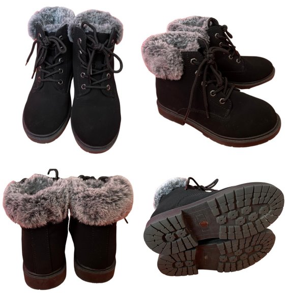 Girl's Black Boots - Size 12 with Freebie - Picture 5 of 5